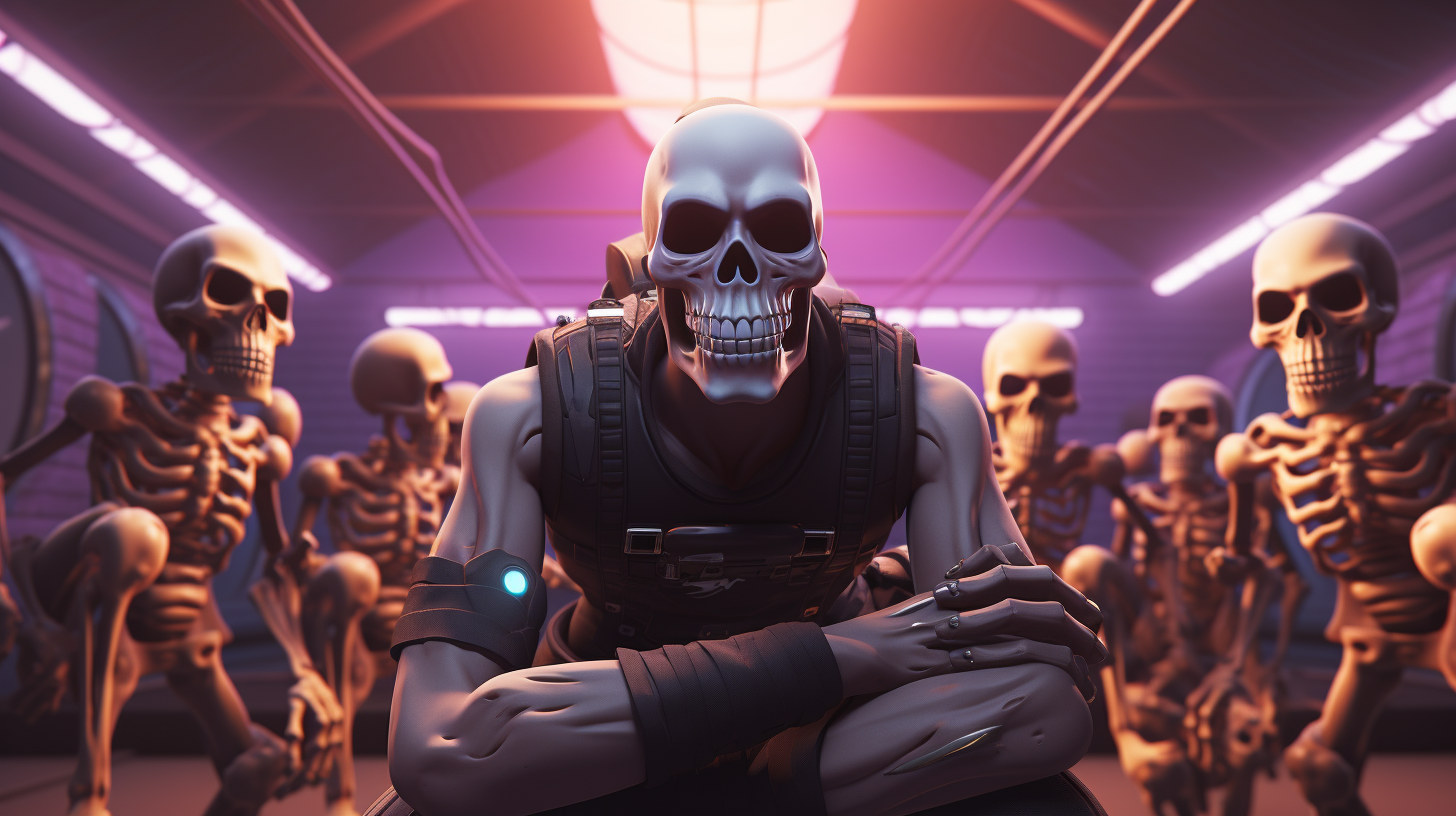 Fortnite Skull Trooper Teaching Gym Class