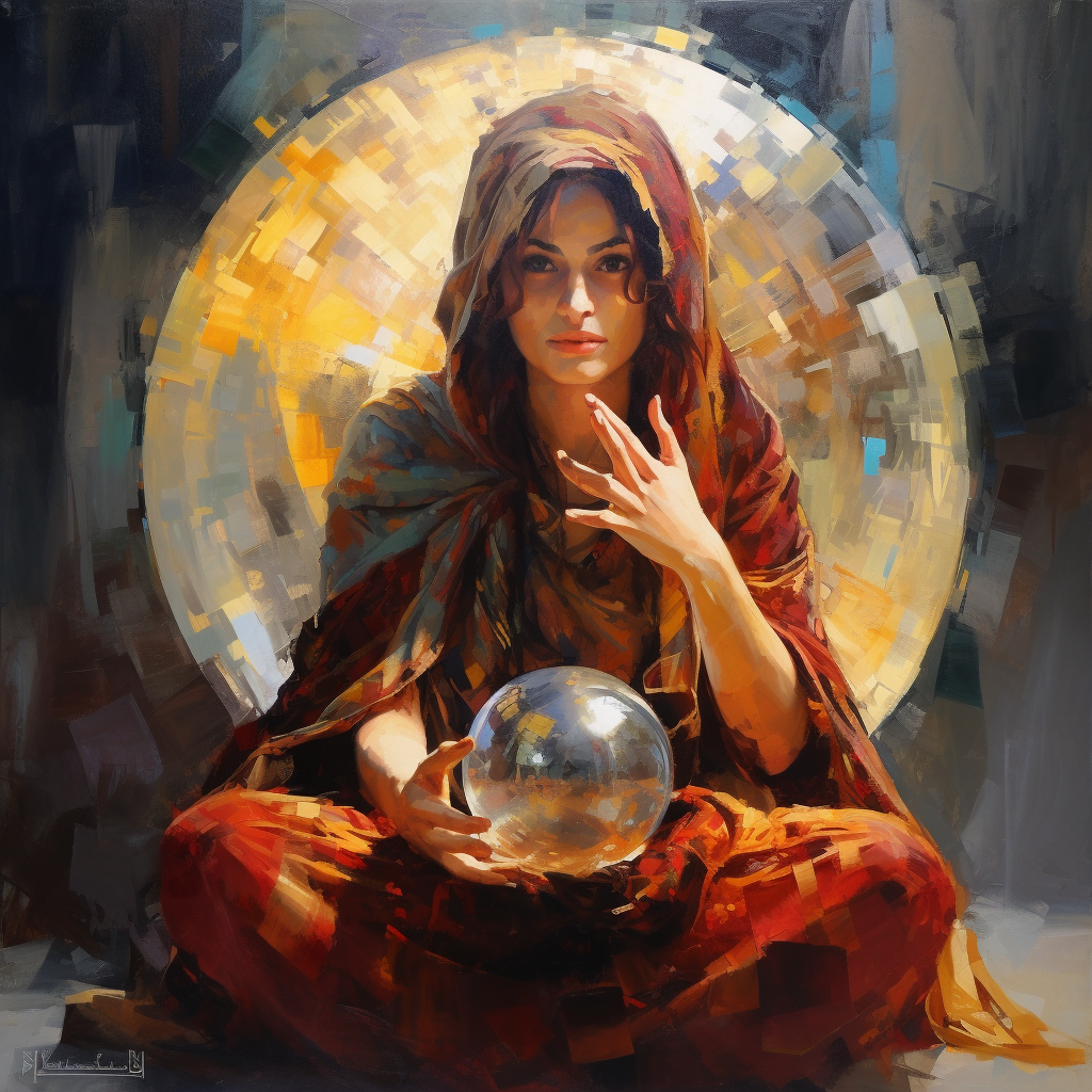 Fortune Teller Lady Crystal Ball