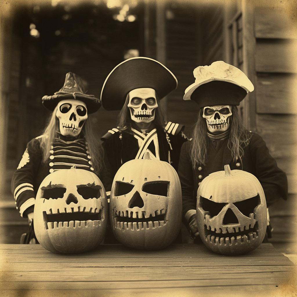 Pirates with Jack-o-Lanterns