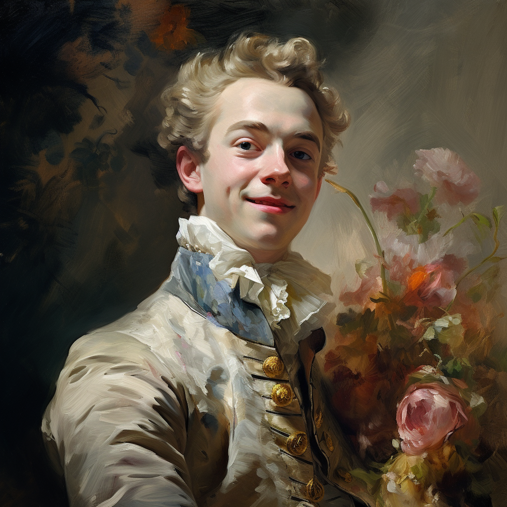 Fragonard oil painting portrait masterpiece