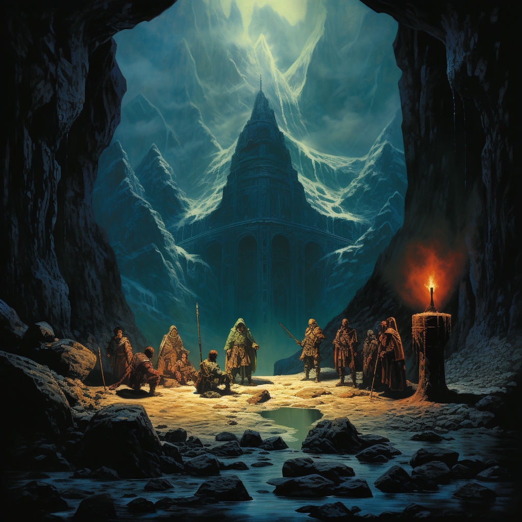 Dungeons and Dragons mega dungeon artwork