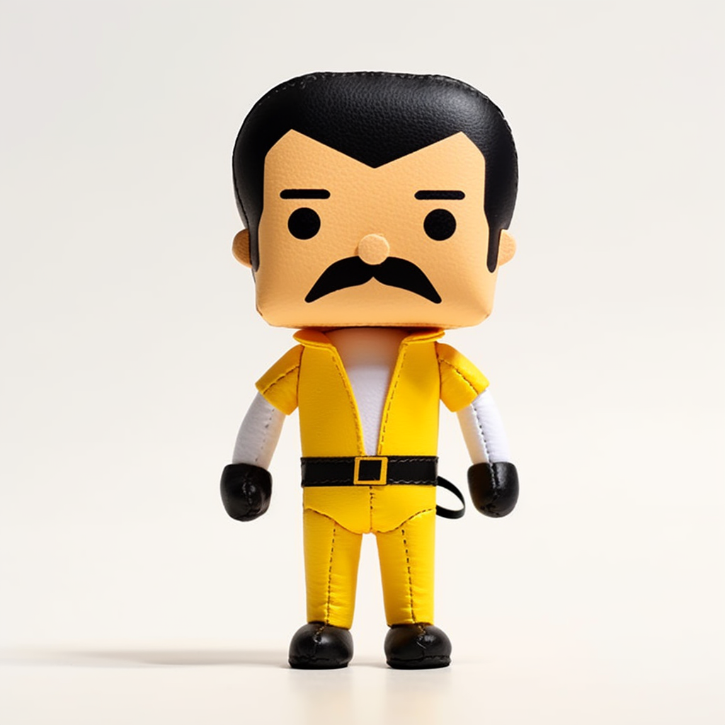 Small decorative Freddie Mercury doll