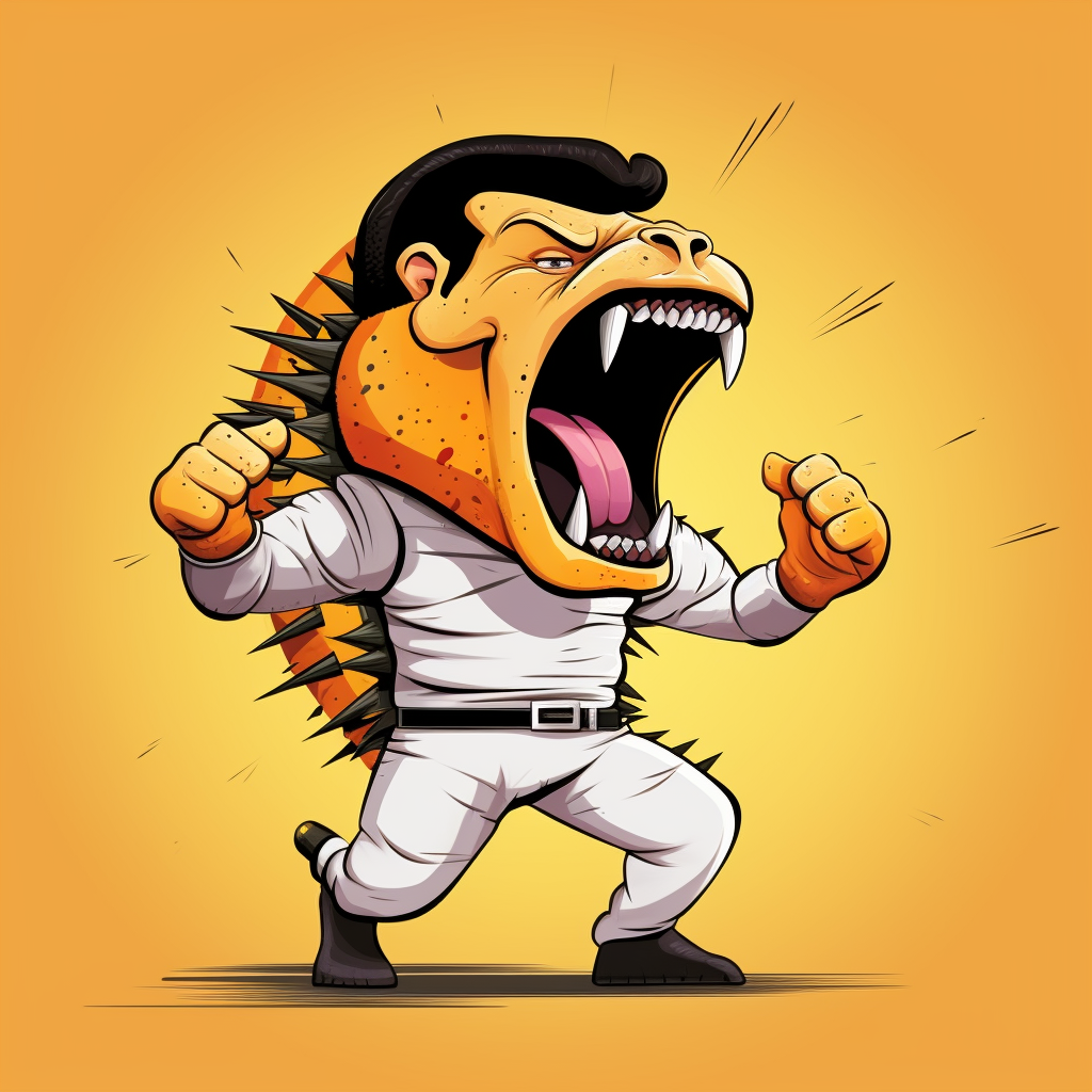 Freddy Mercury as a Cartoon Animal