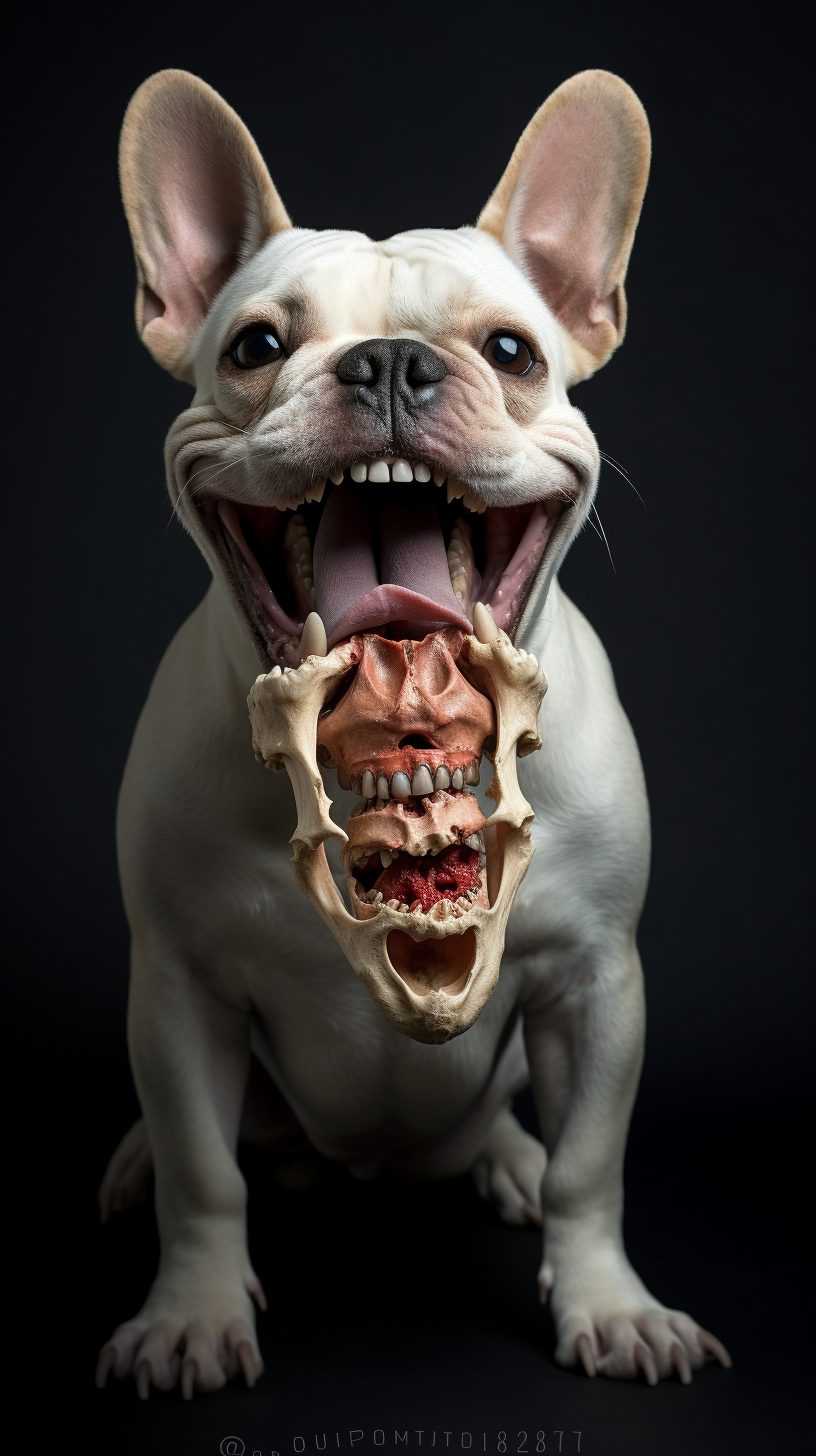 Cute French Bulldog with Big Bone