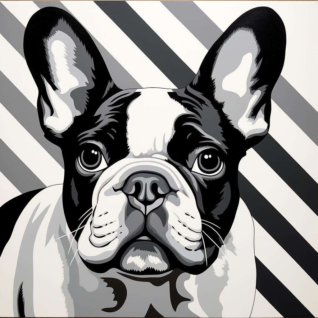 French Bulldog Hergé Artwork