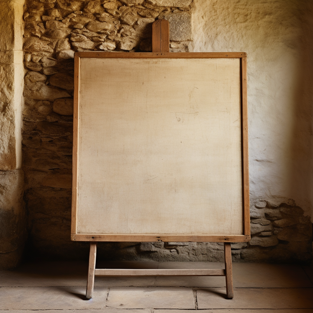 Notice board in French country farm house