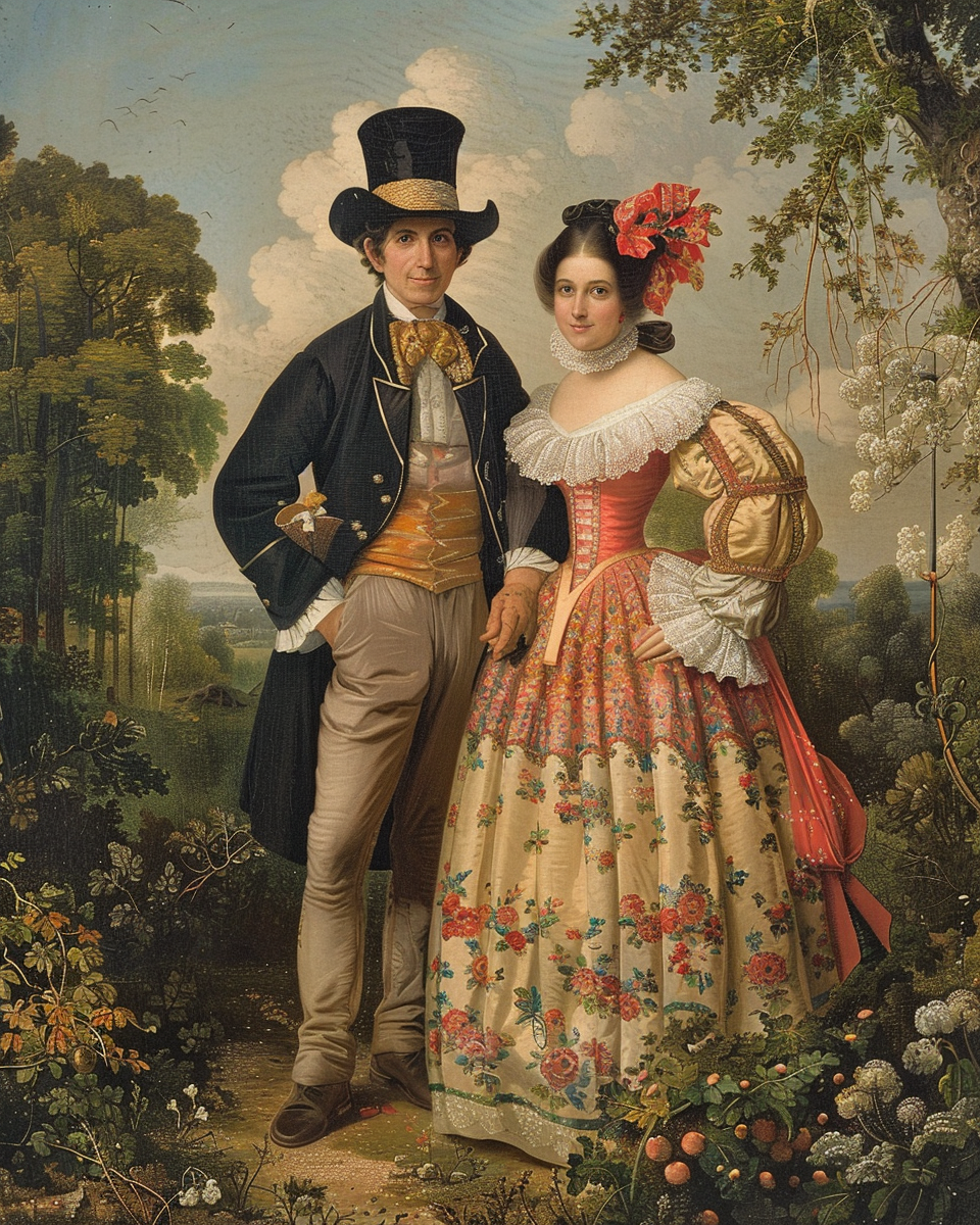 Romantic French Couple 1820