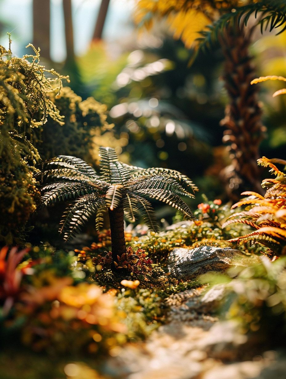 Diorama of Beautiful French Riviera Garden