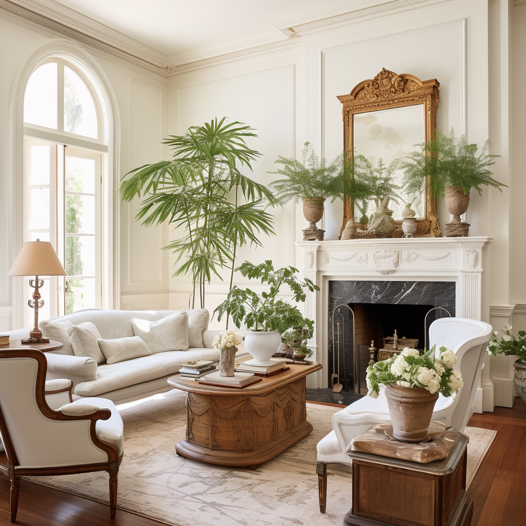 Classic and Elegant French Living Room