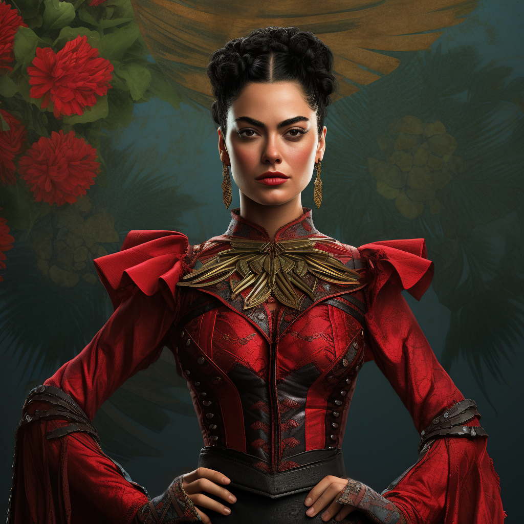 Frida Kahlo as a Marvel Superhero