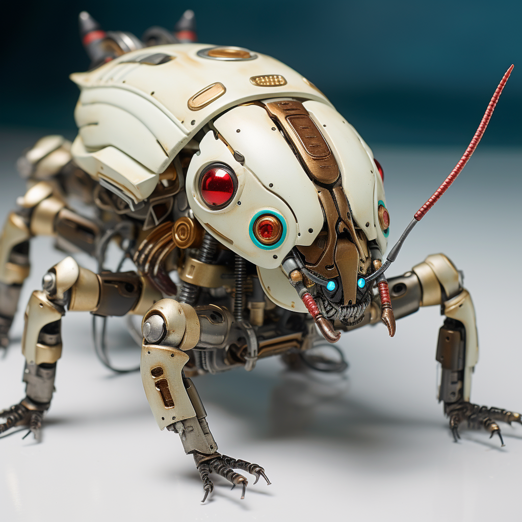 Friendly cockroach among realistic robots