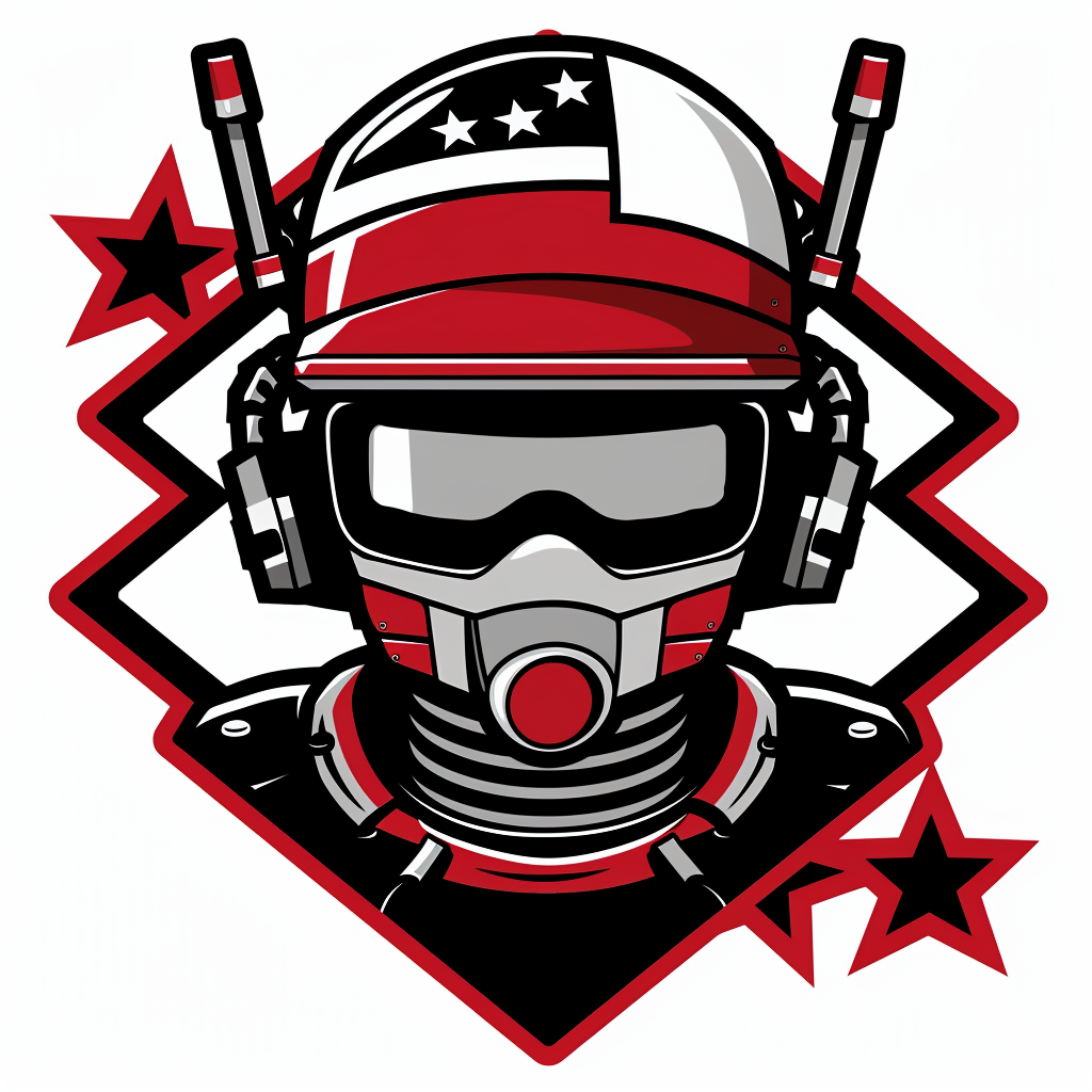 Red White Black Friendly Robotics Club Logo