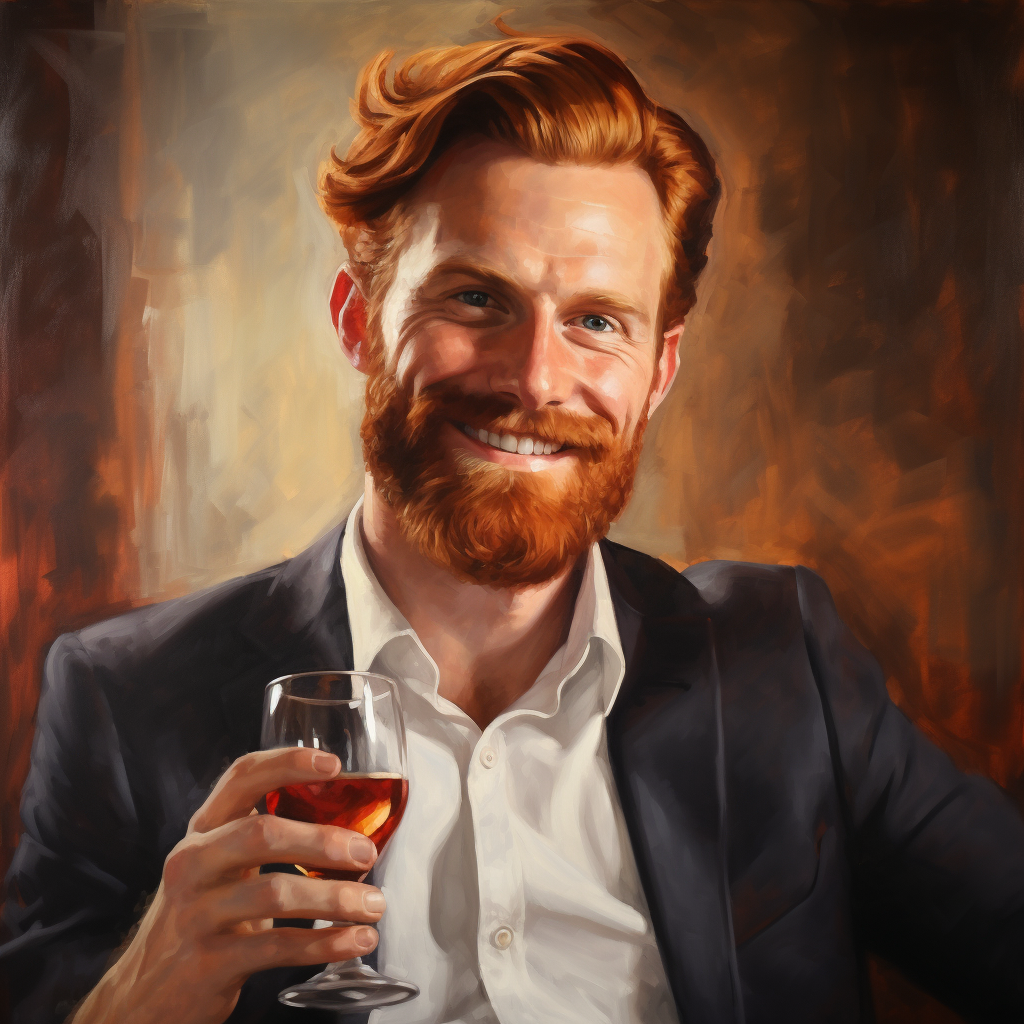 Man with Red Hair and Beard Smiling