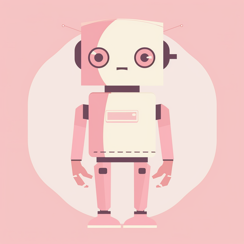 Friendly Robot Vector Silhouette Medspa