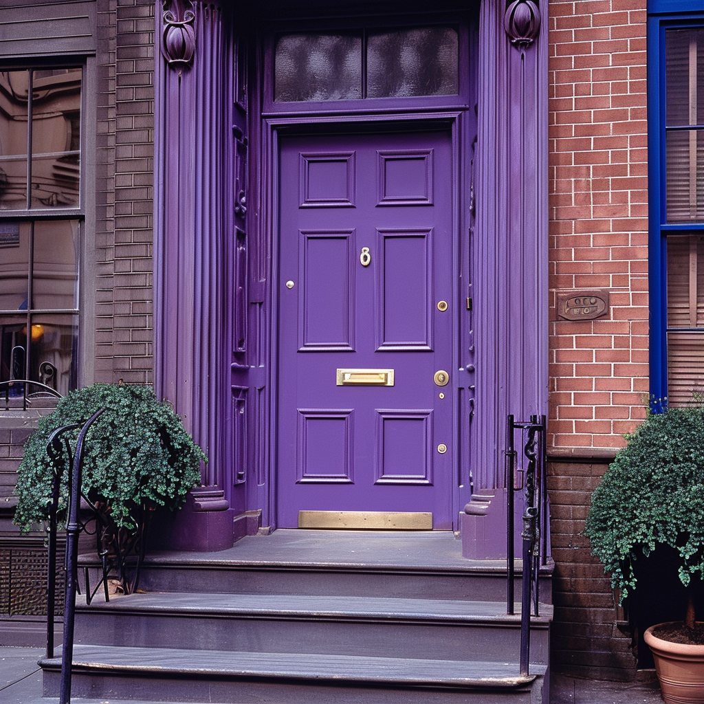 Friends Sitcom Purple Door Picture