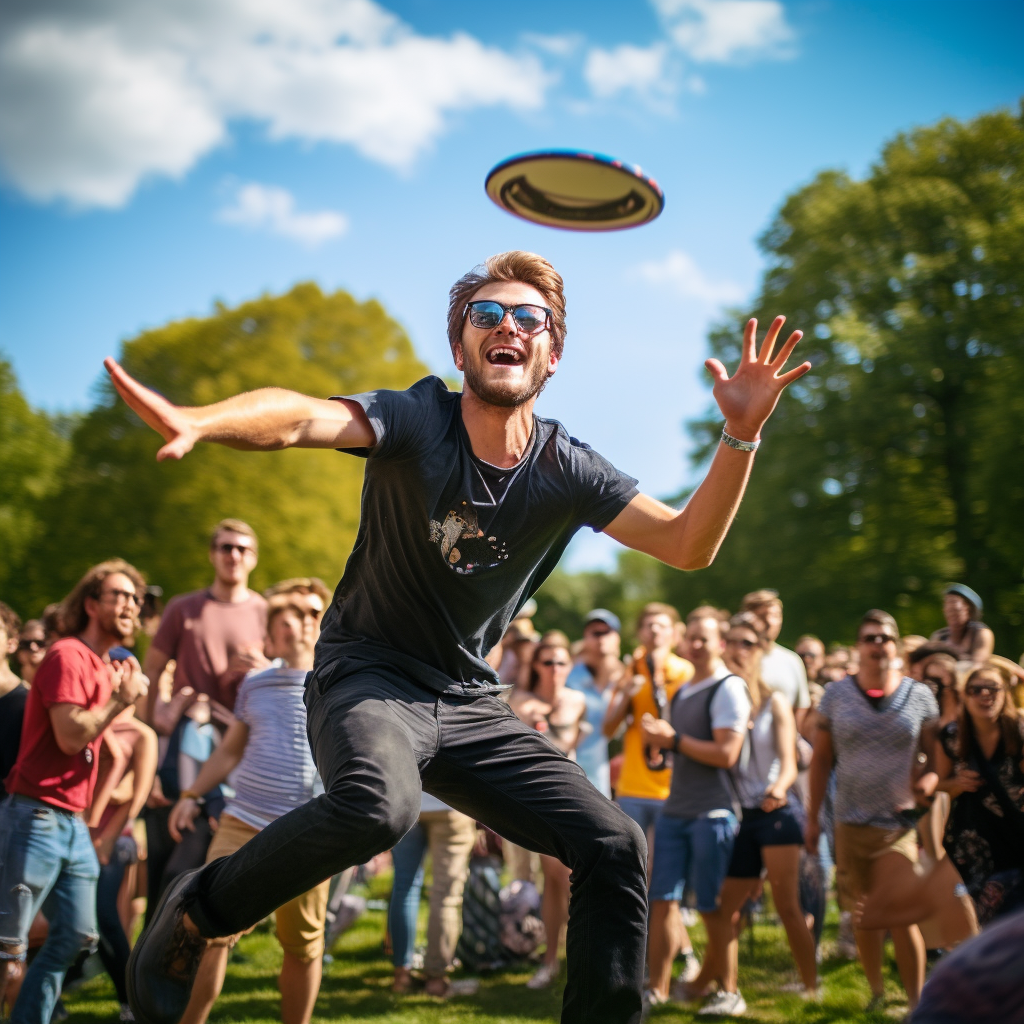 Action-packed Frisbee Championship Moments