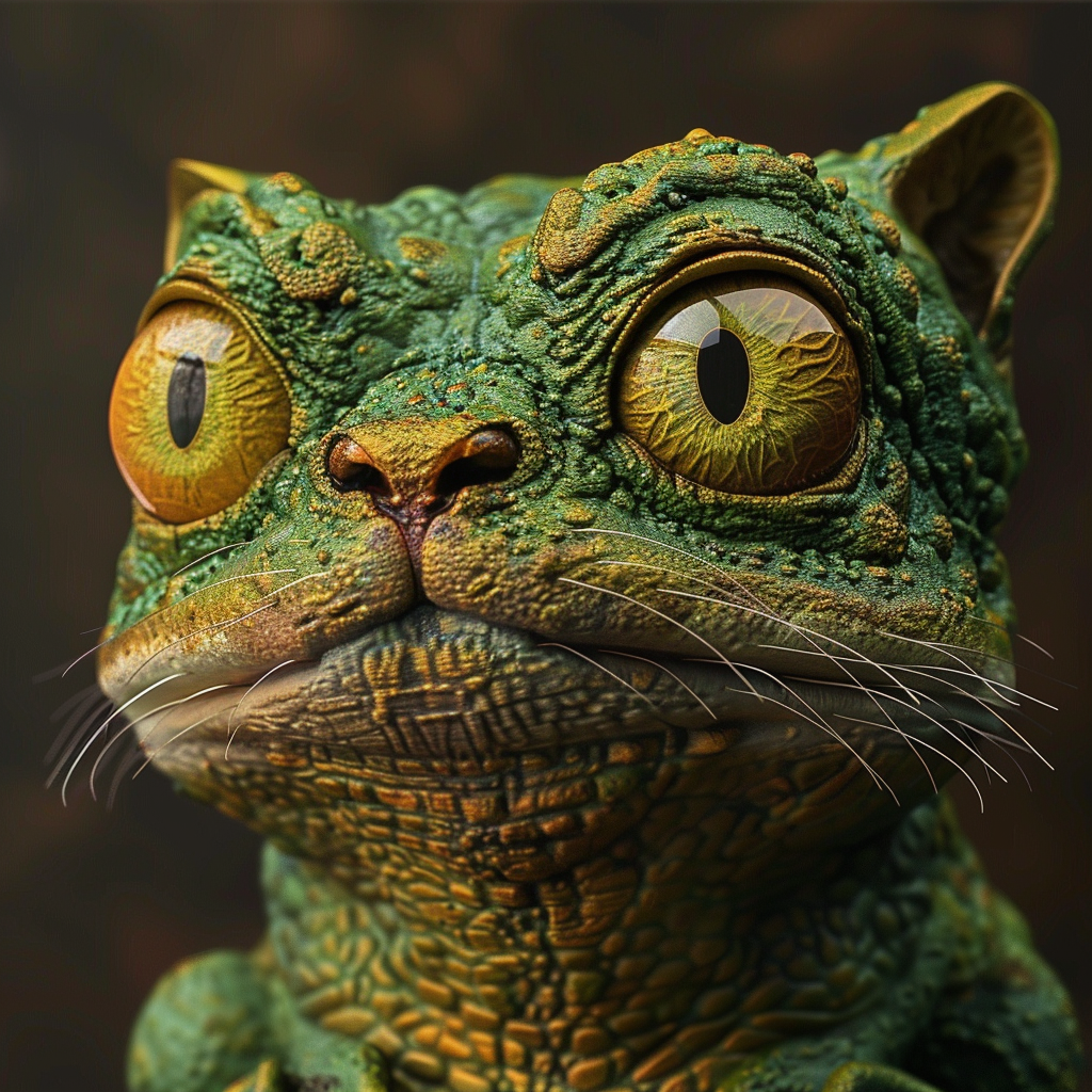 Adorable Frog Cat Hybrid Picture