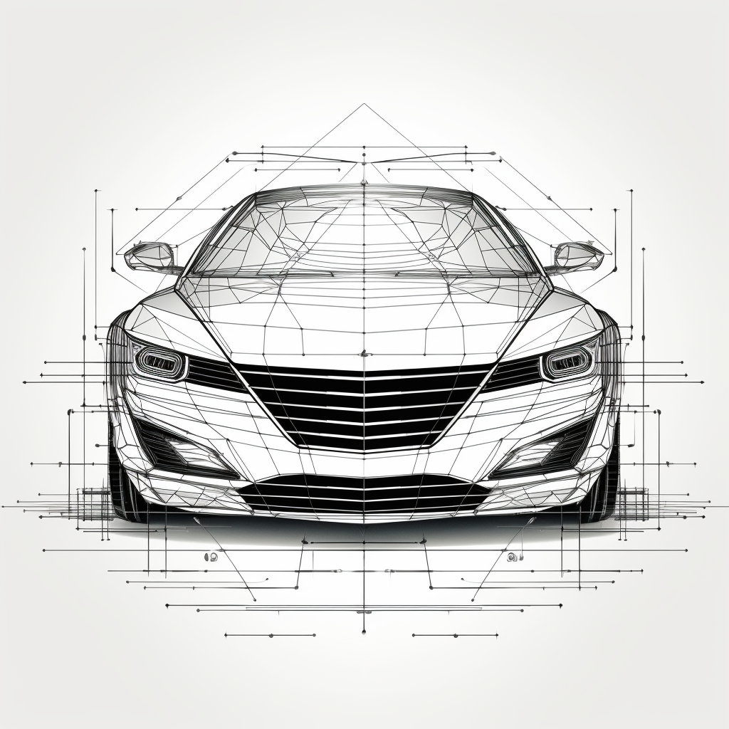 Black and white auto assistance vector