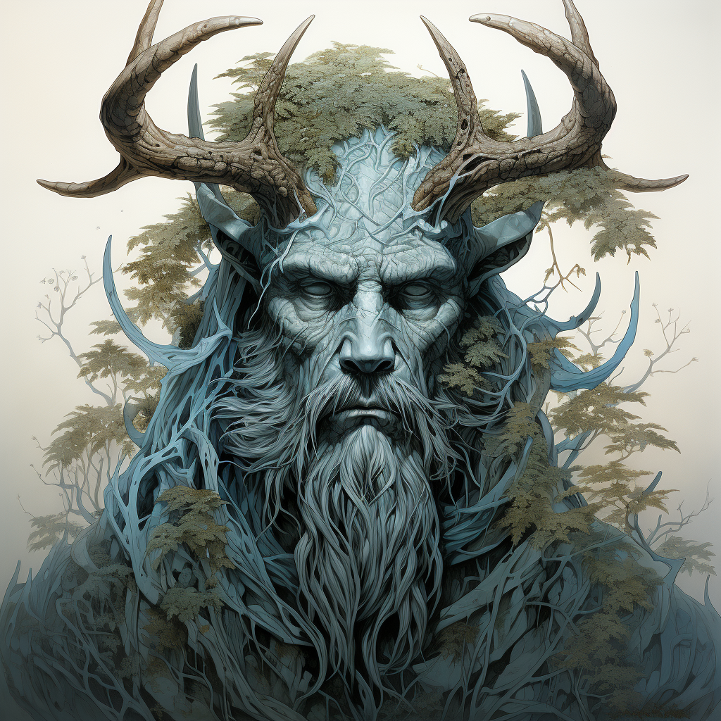 Stunning Frost Giant Painting by Aaron Horkey