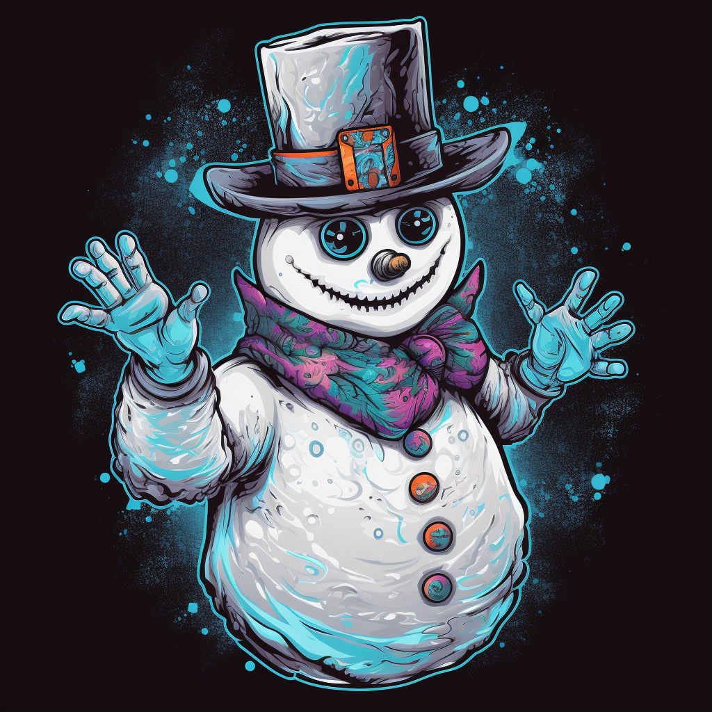 Frosty the Snowman with Sharp Features