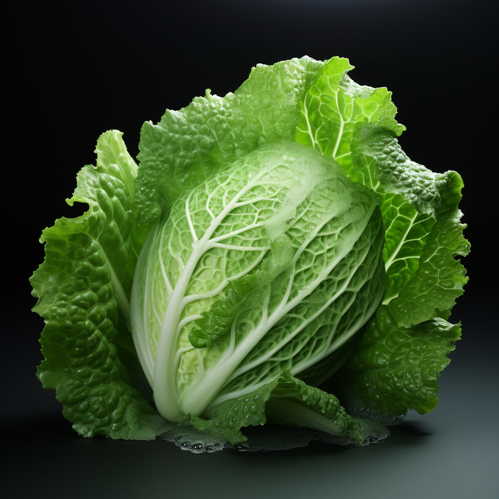 Fresh and Crispy Frozen Cabbage Leaf