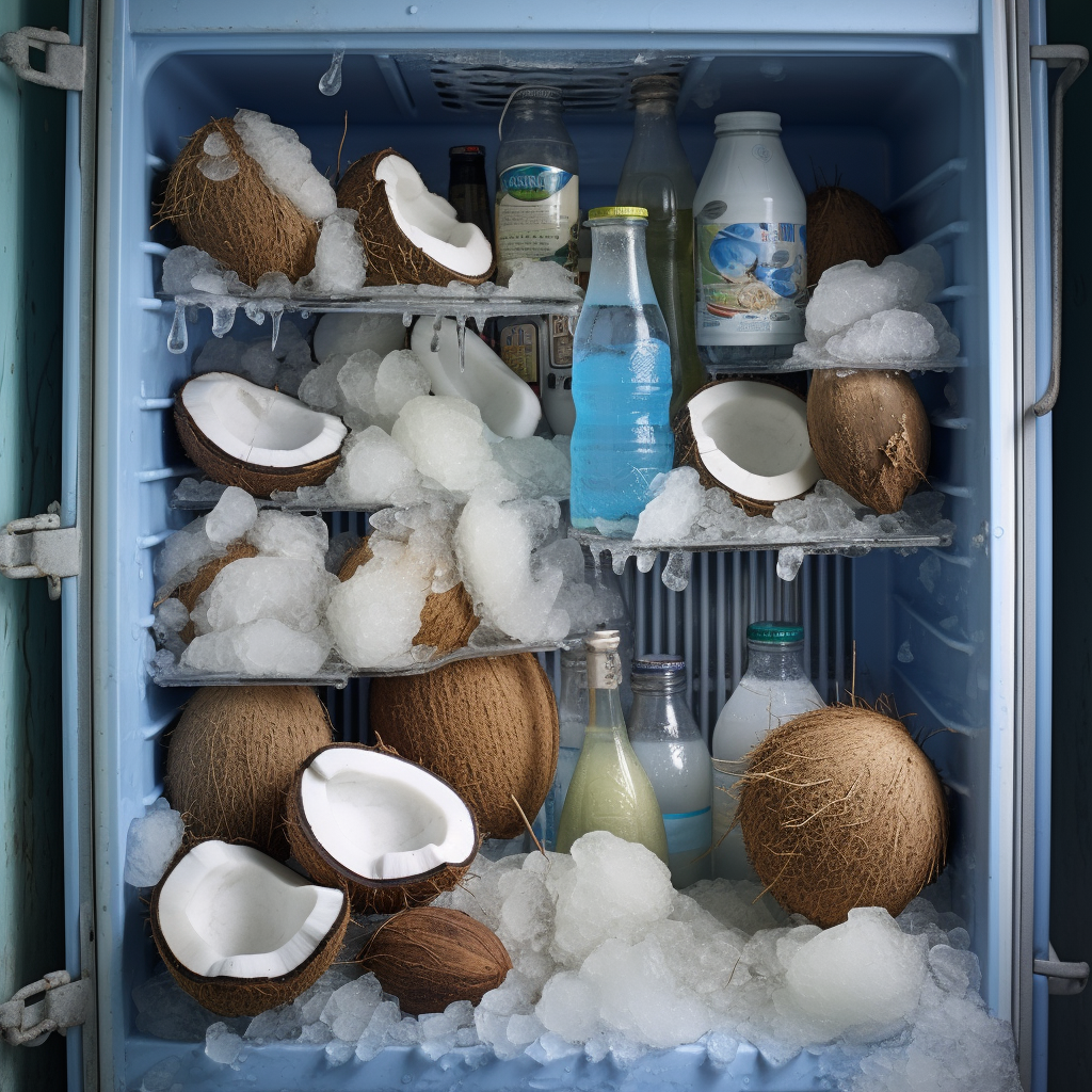 Frozen Coconut Fridge Image