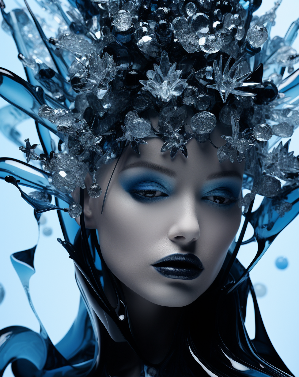 Ice Queen in Futuristic Design