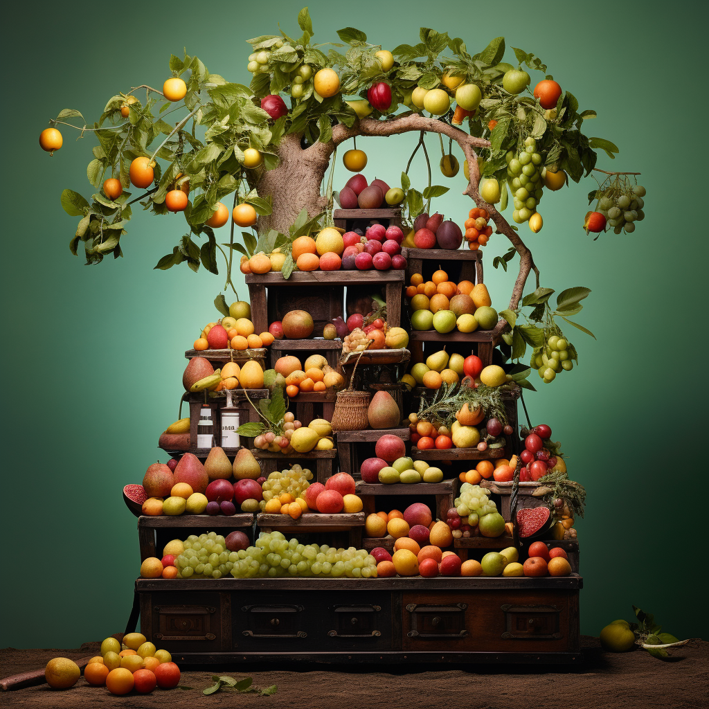 Assorted Fruits in Crate