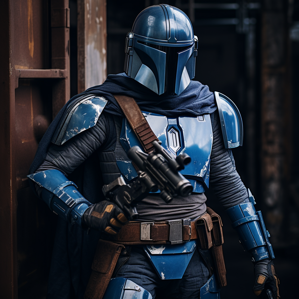 Mandalorian Blue Cosplay Concept Art