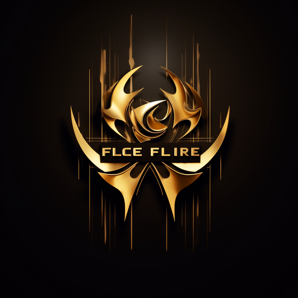 Powerful gold and black 3D logo for Full Force Business