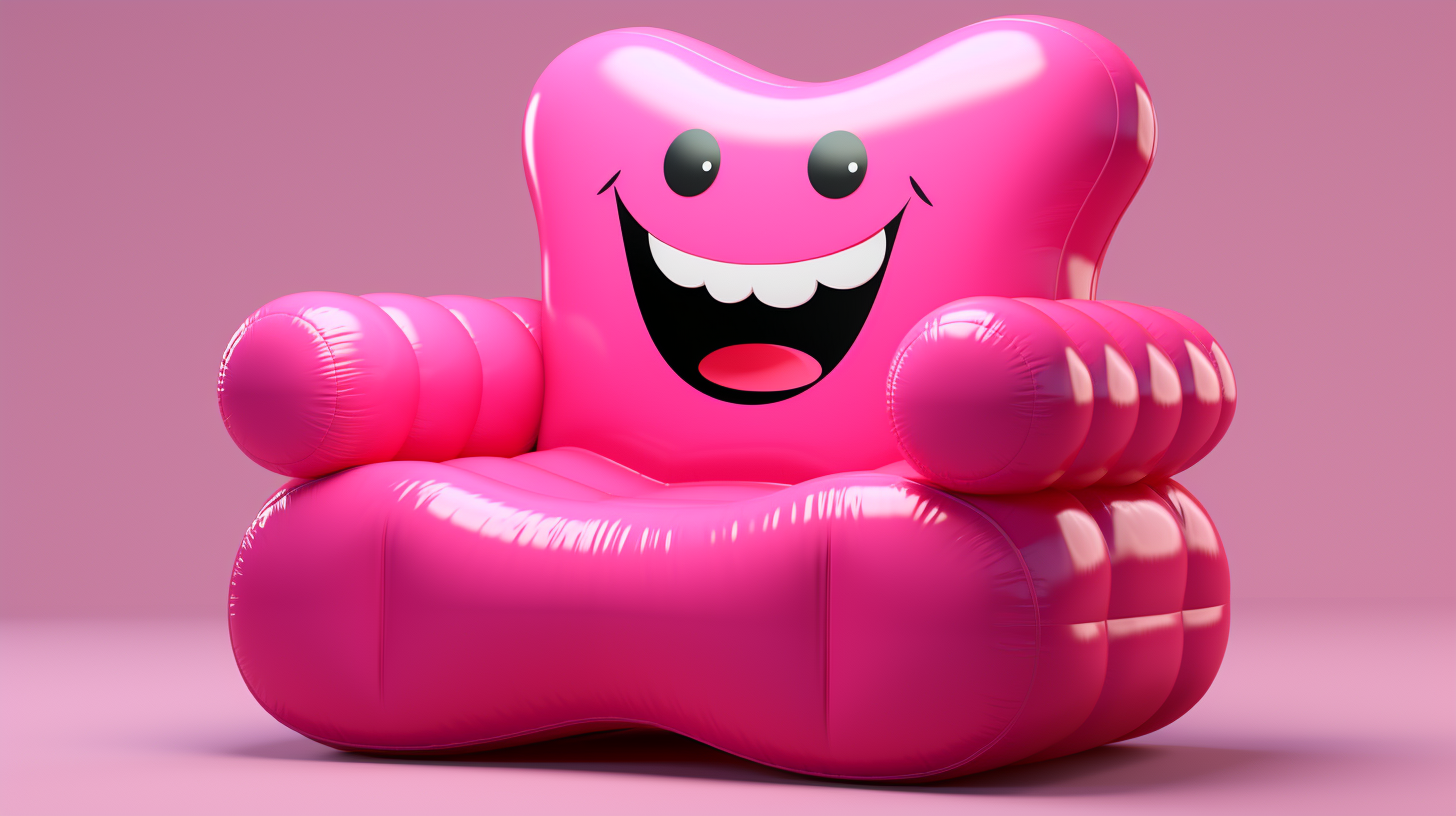 Funky Inflatable Pink Happy Meal Image