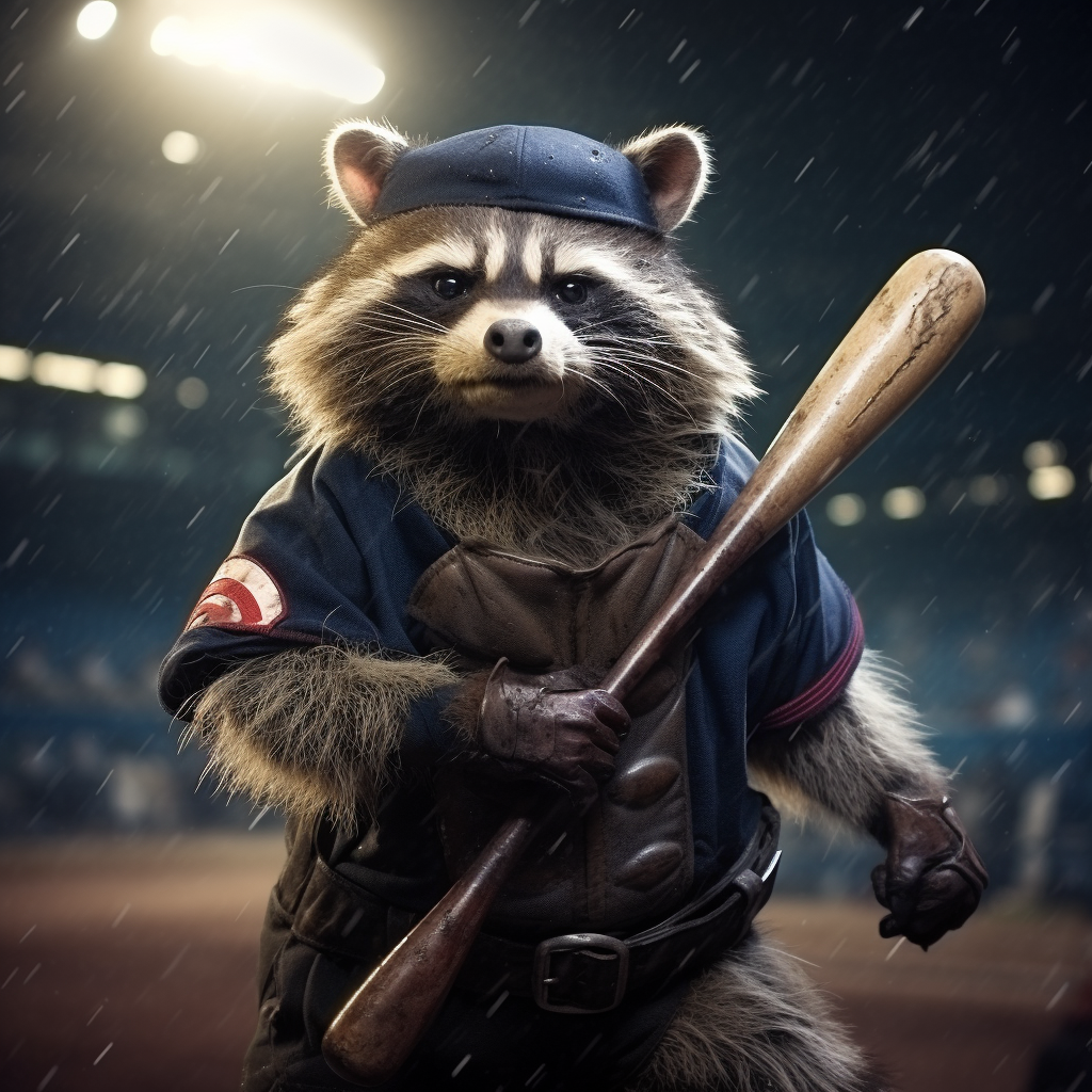 Funny Animals Baseball Characters