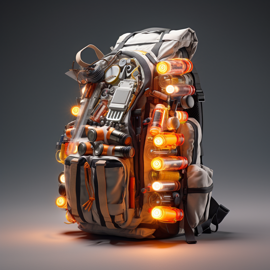 Funny cinematic battery backpack image