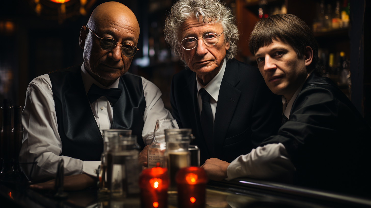 Bill Gates, Snoop Dogg, and Elon Musk at a Bar