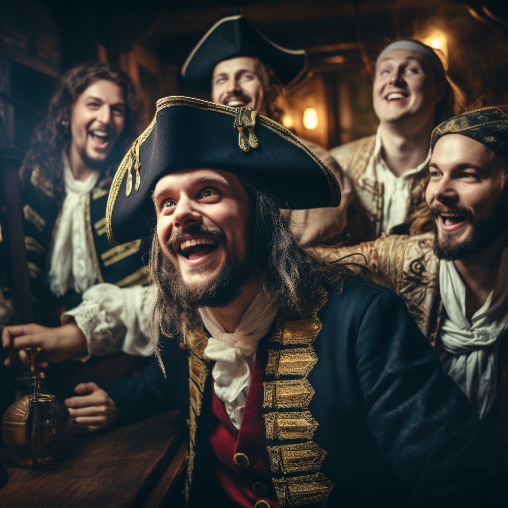 Image of Funny Pirates Talking Loudly