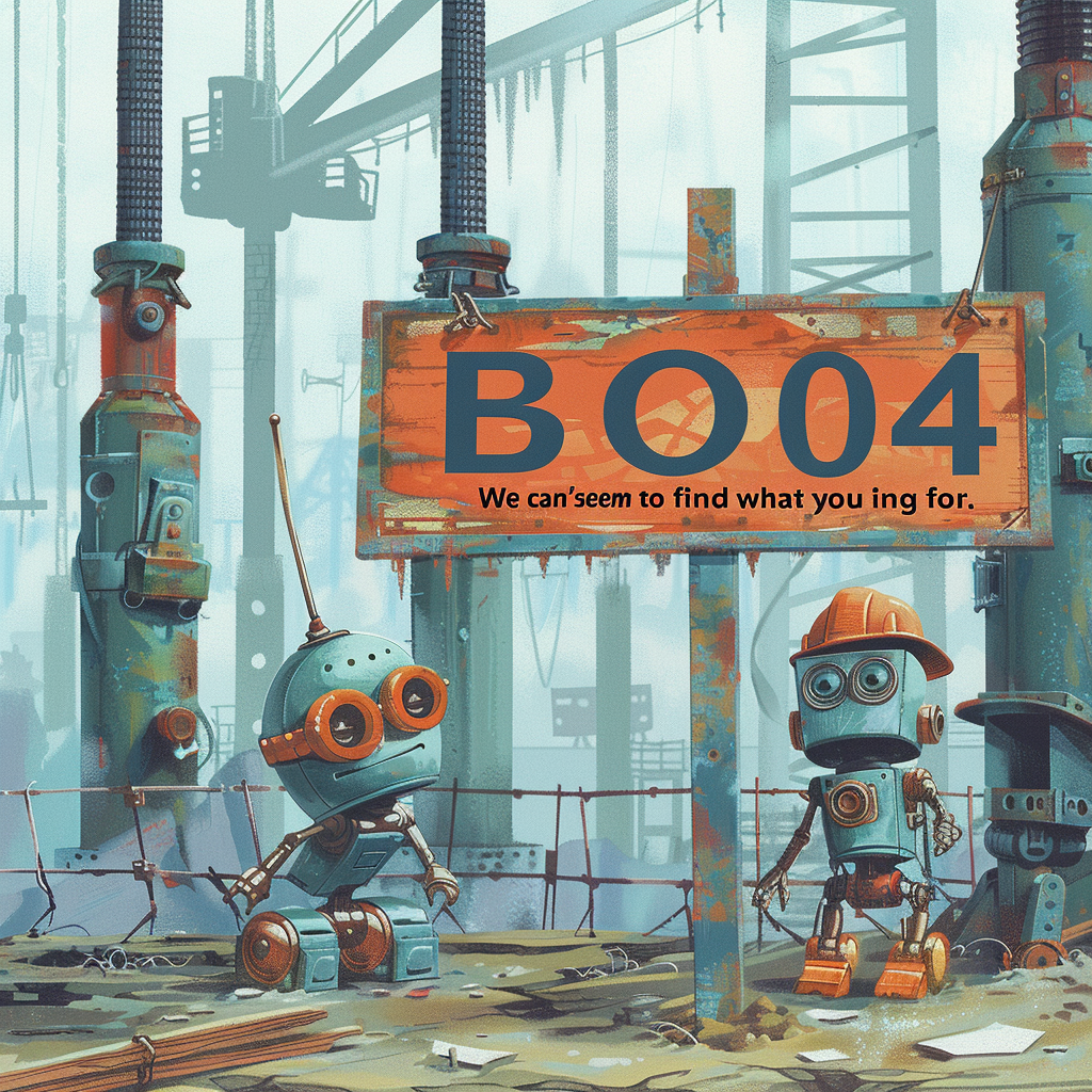 Cute robots looking for missing item