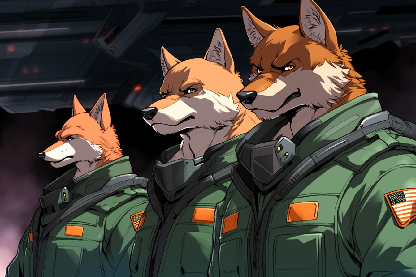 Furry Gundam Pilots in Action