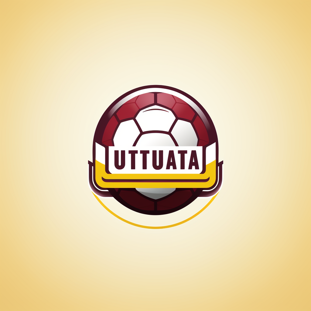 Minimalist logo design for UTM brand futsal