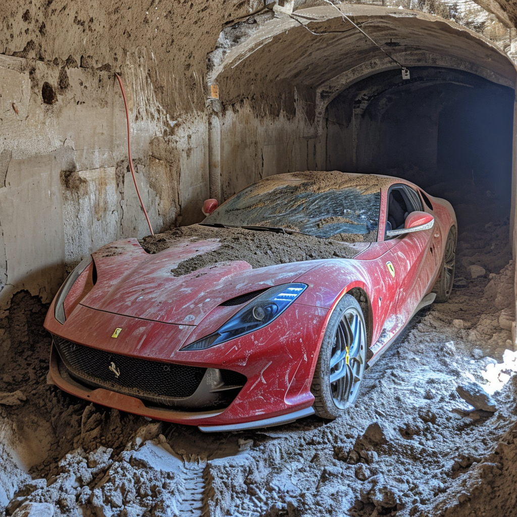 Future archeology Ferrari 812 dig