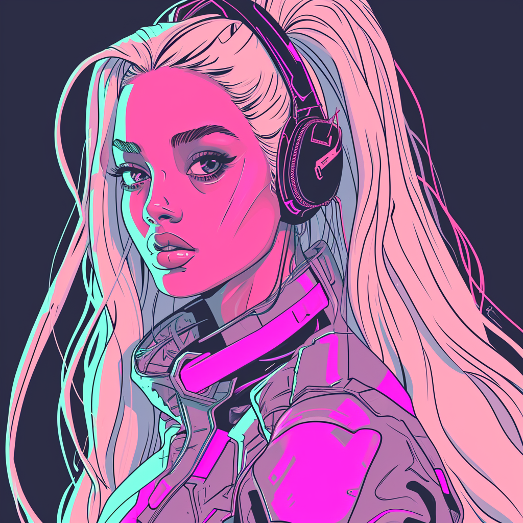 Futuristic Barbie Graffiti Style