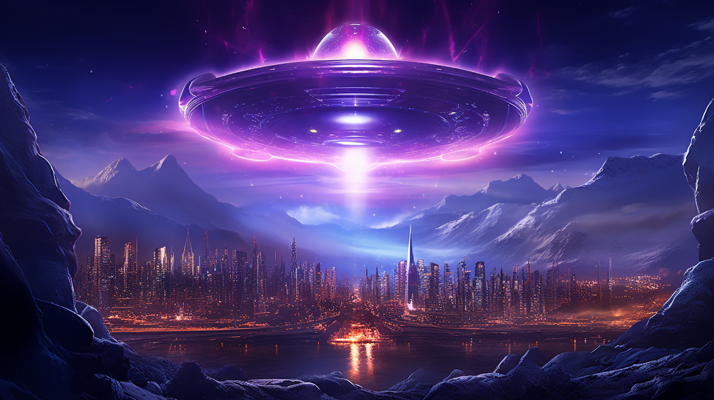 Alien spaceship destroys Earth with electromagnetic beam