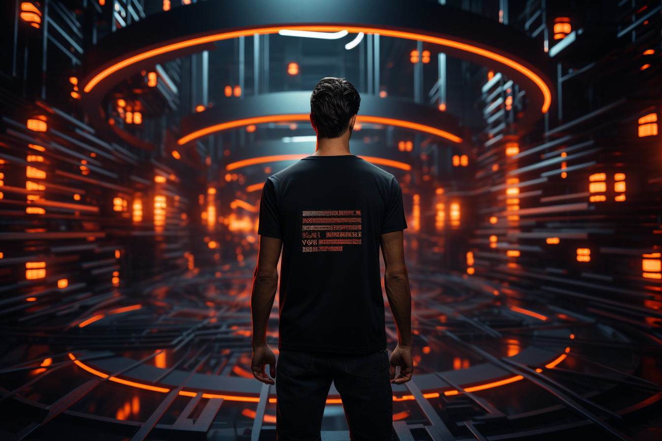 futuristic city jedi t-shirt design