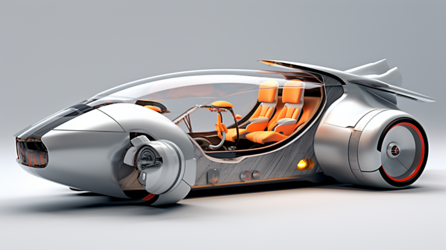 Futuristic concept car design