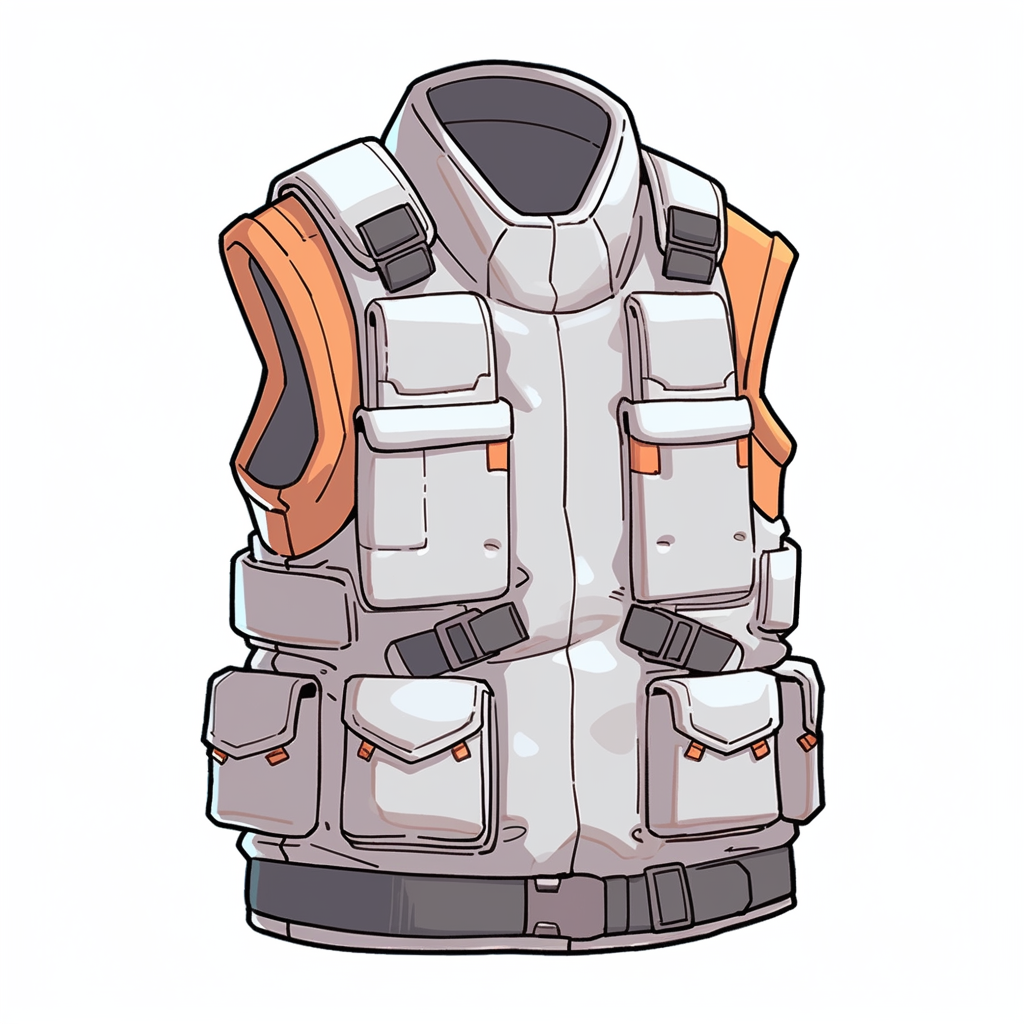 Cartoon Style Futuristic Kevlar Vest