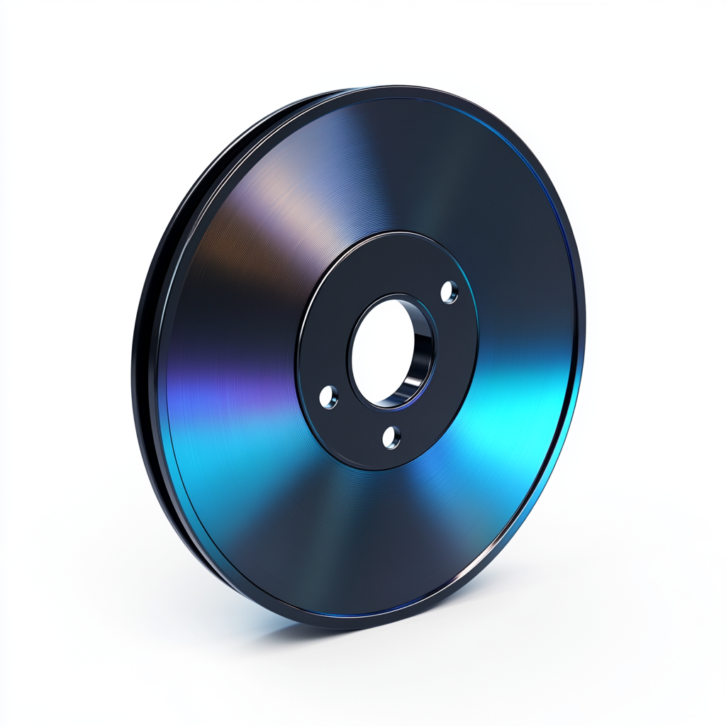 Blue Gradient Futuristic Disc Folder