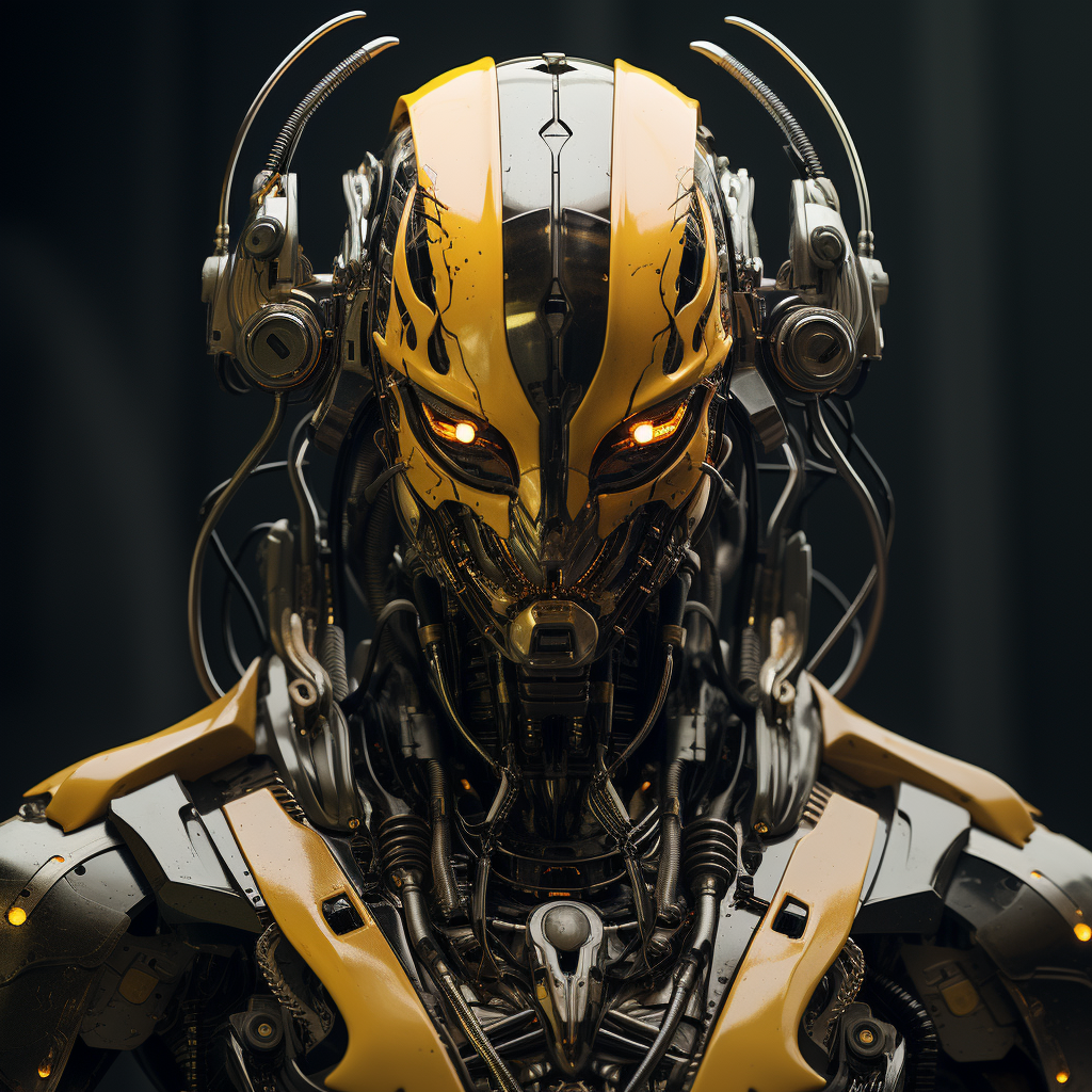 Futuristic dystopian Hypnos god robot image