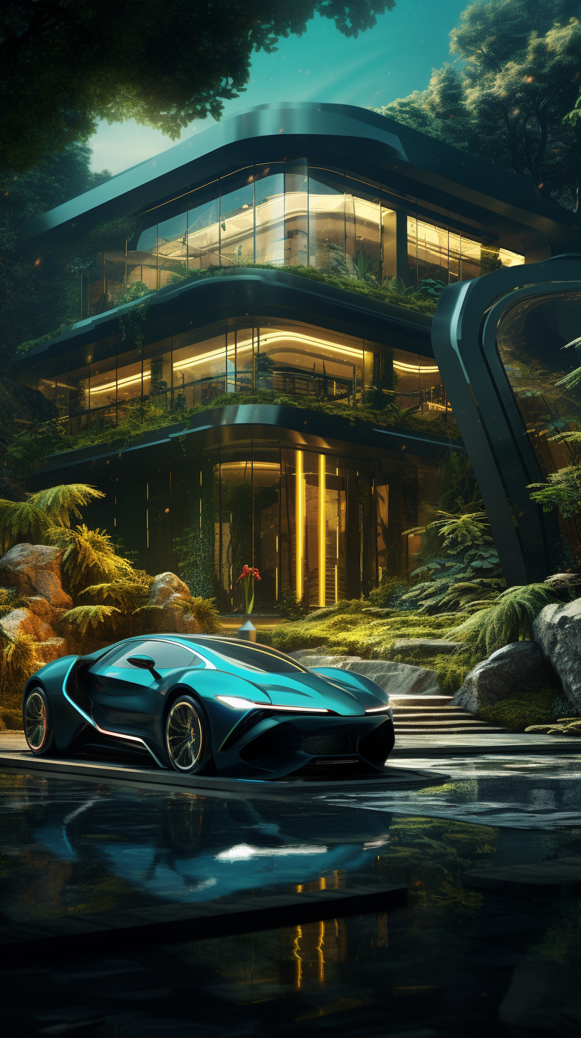 Futuristic Jungle House Image