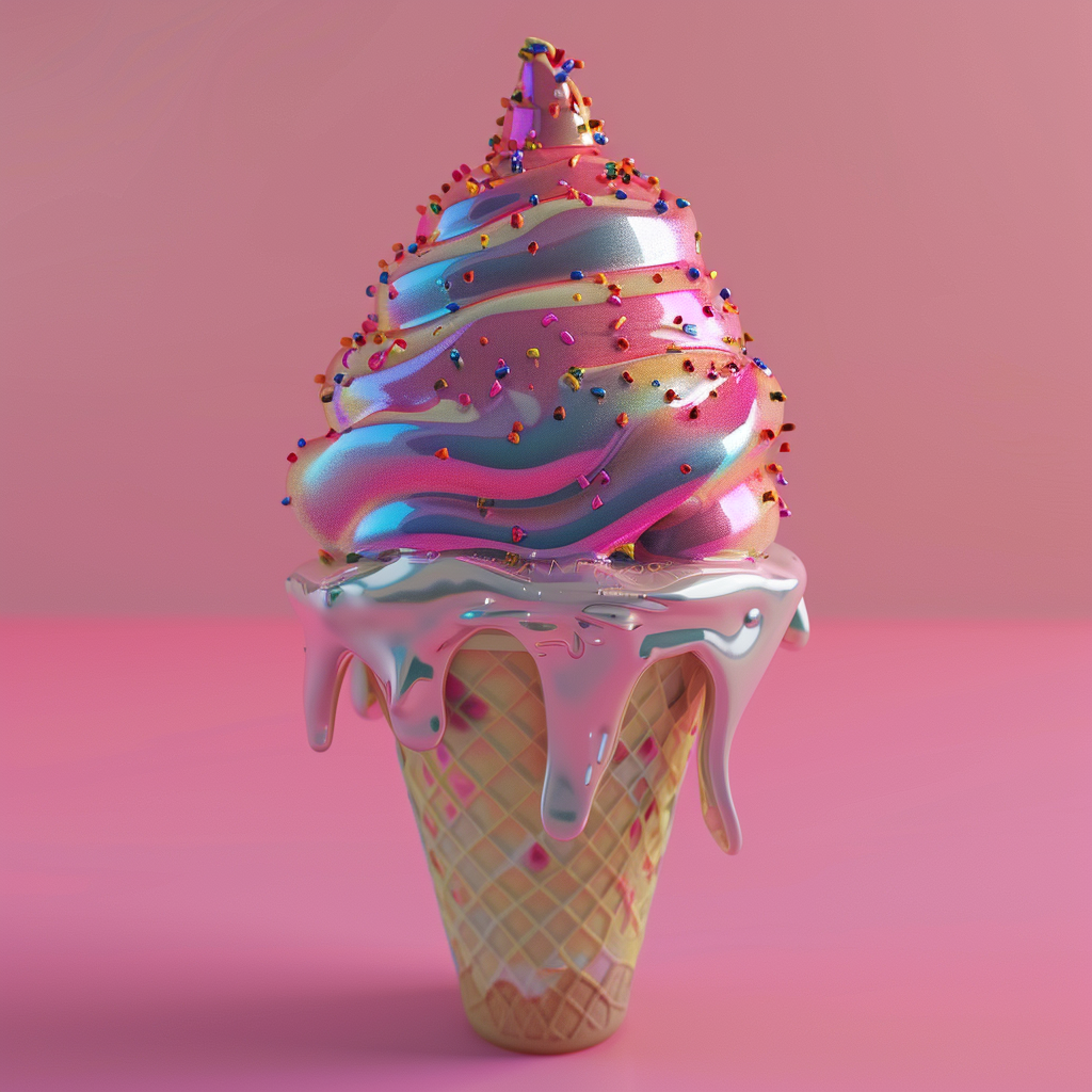 futuristic ice cream concept art