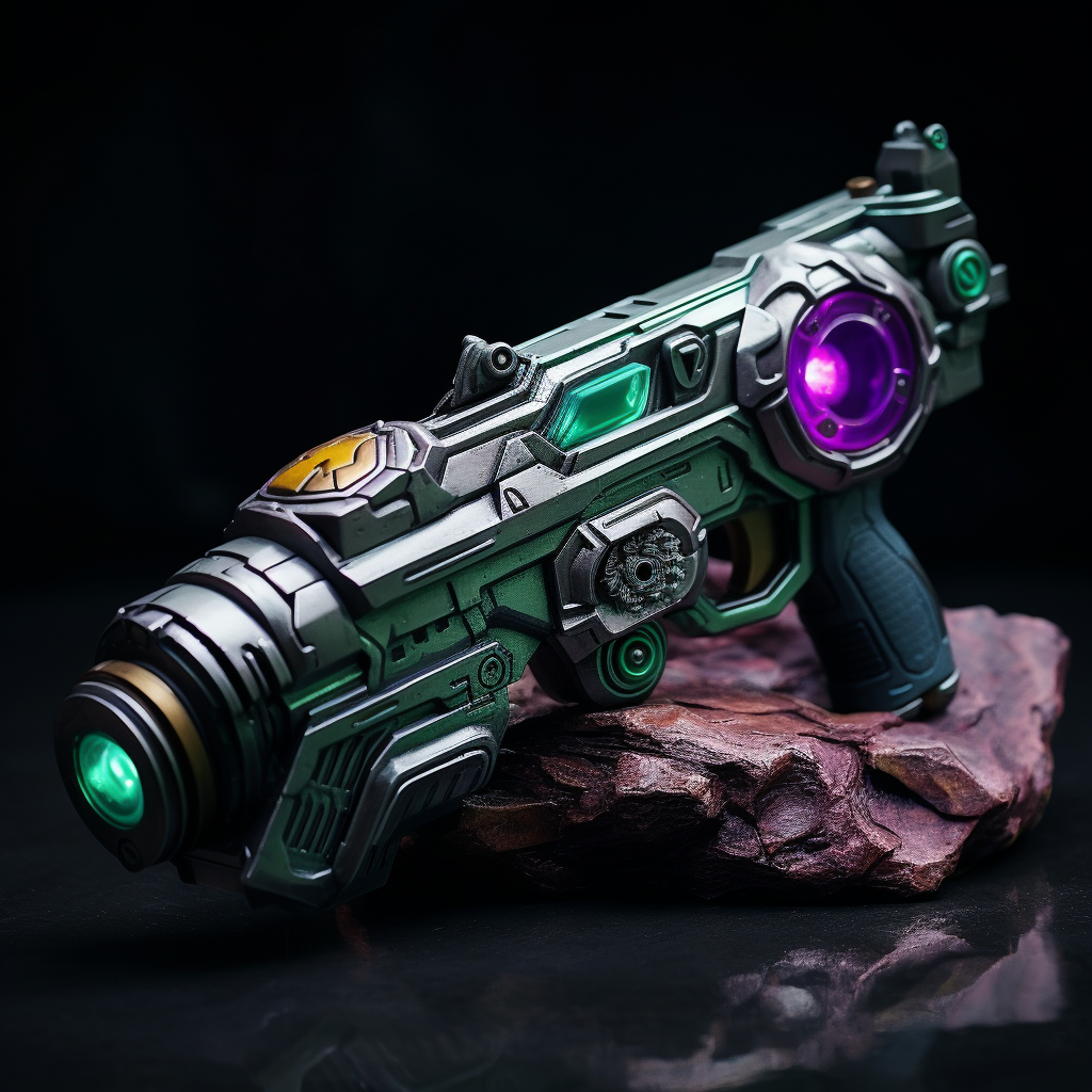 Futuristic Jedi Hand Blaster Pistol