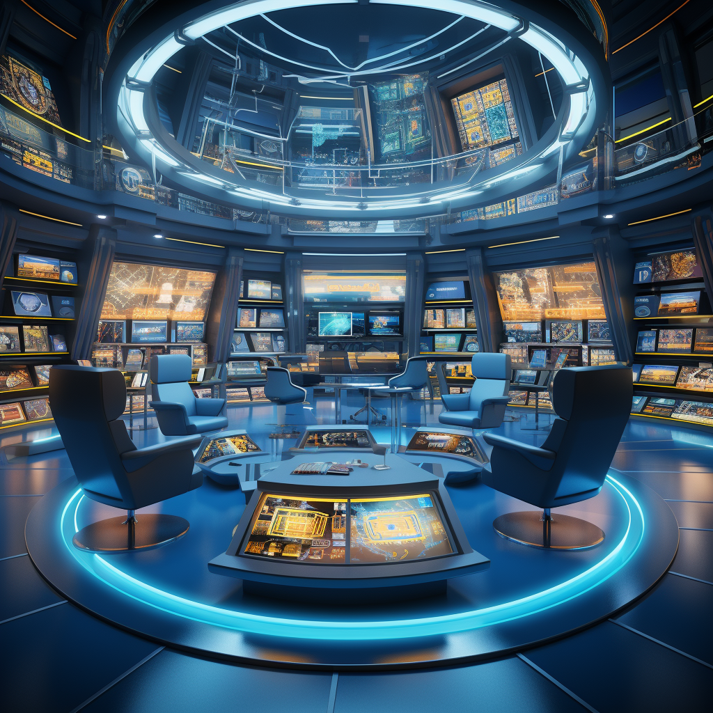 futuristic law library image